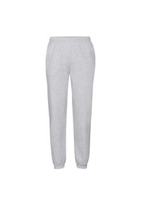 FRUIT OF THE LOOM - Spodnie Do Biegania Unisex Dla Dorosłych Classic 260 Z Elastycznymi Mankietami. Kolor: szary