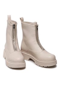 DeeZee Botki WS5956-02 Beżowy. Kolor: beżowy. Materiał: skóra #3