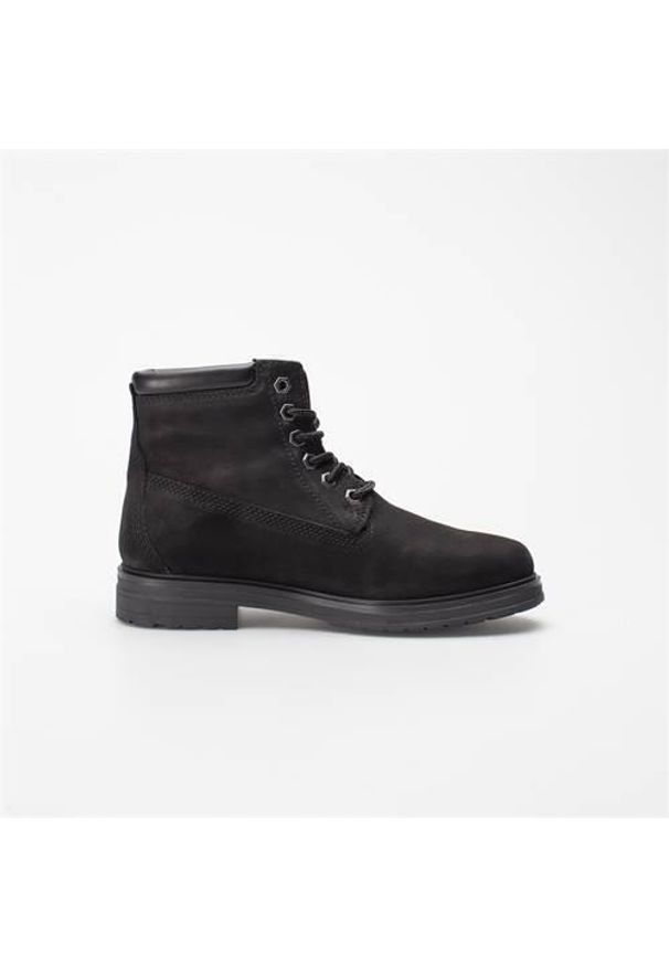 Buty do chodzenia damskie Timberland Hannover Hill Fur Boot WP. Wysokość cholewki: za kostkę. Zapięcie: sznurówki. Kolor: czarny. Materiał: materiał, syntetyk. Szerokość cholewki: normalna. Sport: turystyka piesza