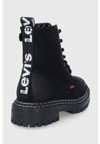 Levi's® - Levi's Workery dziecięce kolor czarny. Okazja: na spotkanie biznesowe. Nosek buta: okrągły. Zapięcie: sznurówki. Kolor: czarny. Obcas: na platformie. Styl: biznesowy #5