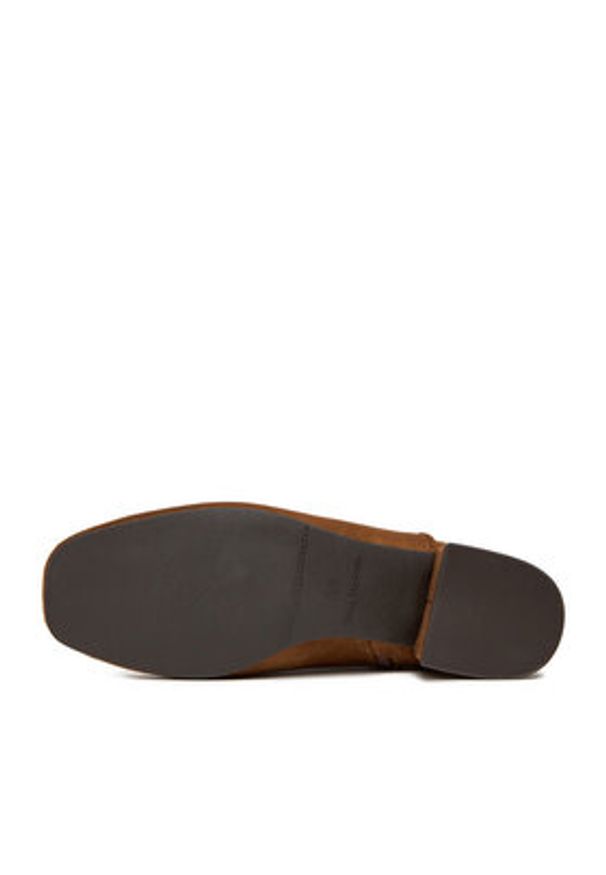 Clara Barson Botki CEO-CD24038-4 Bordowy. Kolor: czerwony. Materiał: materiał