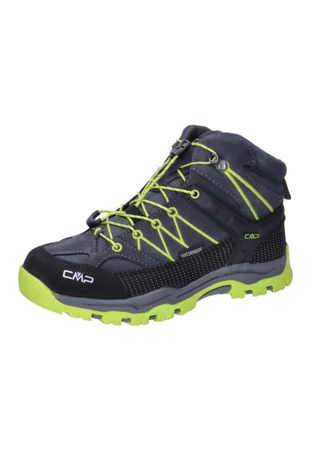 Buty turystyczne dziecięce CMP Kids Rigel Mid Trekking Shoe WP. Kolor: szary, czarny. Sport: turystyka piesza