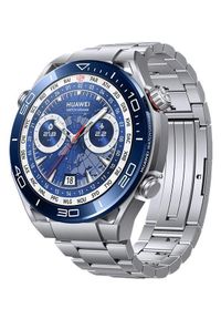 HUAWEI - Huawei Watch Ultimate Voyage srebrny. Rodzaj zegarka: smartwatch. Kolor: srebrny. Materiał: kauczuk, materiał. Styl: sportowy, klasyczny, biznesowy