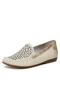 Rieker Mokasyny CEO-L6350-60 Beżowy jasny. Kolor: beżowy. Materiał: syntetyk, skóra #3