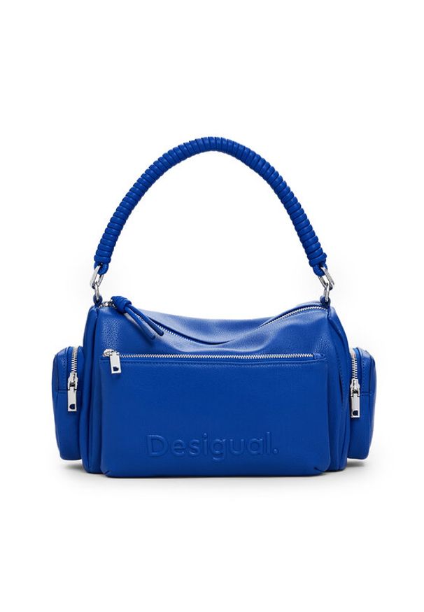 Desigual Torebka 25SAXPBC Niebieski. Kolor: niebieski. Materiał: skórzane