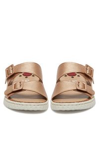 Go Soft Klapki LA3J9143-1 Złoty. Kolor: złoty. Materiał: materiał, syntetyk #7