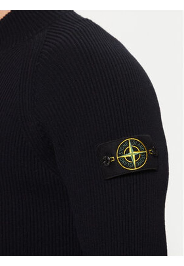 Stone Island Kardigan 8115519C2 Granatowy Regular Fit. Kolor: niebieski. Materiał: wełna