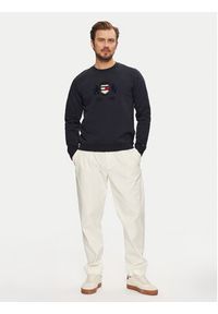 TOMMY HILFIGER - Tommy Hilfiger Bluza Icon MW0MW38349 Granatowy Regular Fit. Kolor: niebieski. Materiał: bawełna #2