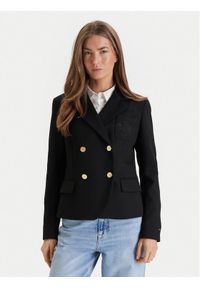 TOMMY HILFIGER - Tommy Hilfiger Marynarka WW0WW48696 Czarny Regular Fit. Kolor: czarny. Materiał: syntetyk #1