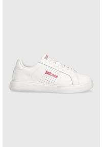 Just Cavalli sneakersy kolor biały 75RA3SB3 ZP279 003. Nosek buta: okrągły. Zapięcie: sznurówki. Kolor: biały. Materiał: guma #1