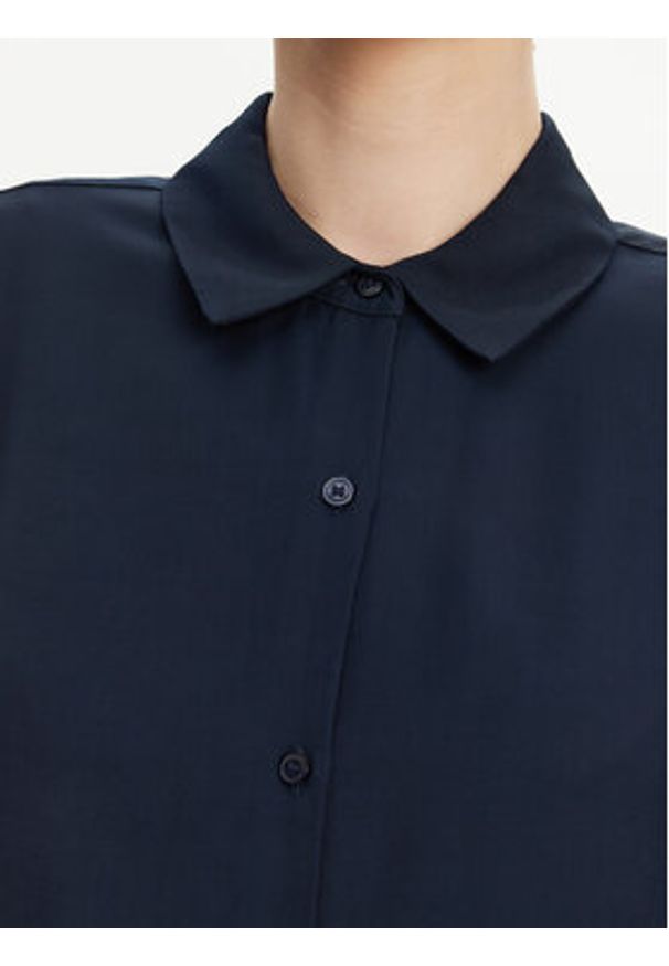 TOMMY HILFIGER - Tommy Hilfiger Koszula WW0WW44683 Granatowy Relaxed Fit. Kolor: niebieski. Materiał: wiskoza