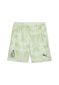Puma - Męskie szorty bramkarskie AC Milan 24/25 PUMA Fresh Mint Green. Kolor: zielony. Sport: piłka nożna