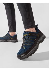 CMP Trekkingi Kids Rigel Low Trekking Shoes Wp 3Q13244 Granatowy. Kolor: niebieski. Materiał: zamsz, skóra #7