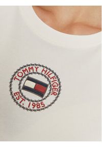 TOMMY HILFIGER - Tommy Hilfiger T-Shirt Nautical Graphic WW0WW43652 Biały Slim Fit. Kolor: biały. Materiał: bawełna