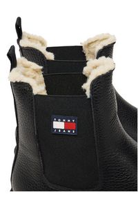Tommy Jeans Sztyblety Tjw Chelsea Boot Wl EN0EN02826 Czarny. Kolor: czarny. Materiał: skóra