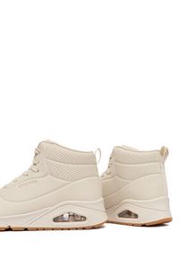skechers - Skechers Sneakersy Uno 177097/OFWT Biały. Kolor: biały. Materiał: skóra