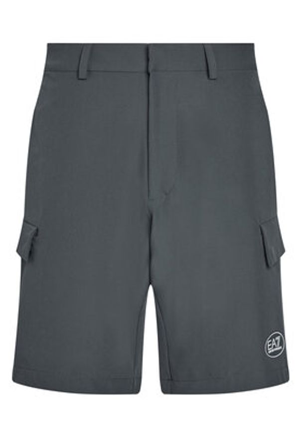EA7 Emporio Armani Szorty sportowe 7M000196 AF13554 U8109 Szary Regular Fit. Kolor: szary. Materiał: syntetyk. Styl: sportowy