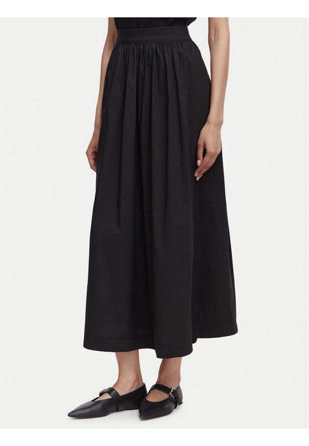 Vero Moda Spódnica maxi Friba 10346845 Czarny Regular Fit. Kolor: czarny. Materiał: bawełna