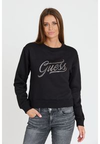 Guess - GUESS Czarna bluza z cyrkoniami. Kolor: czarny #1