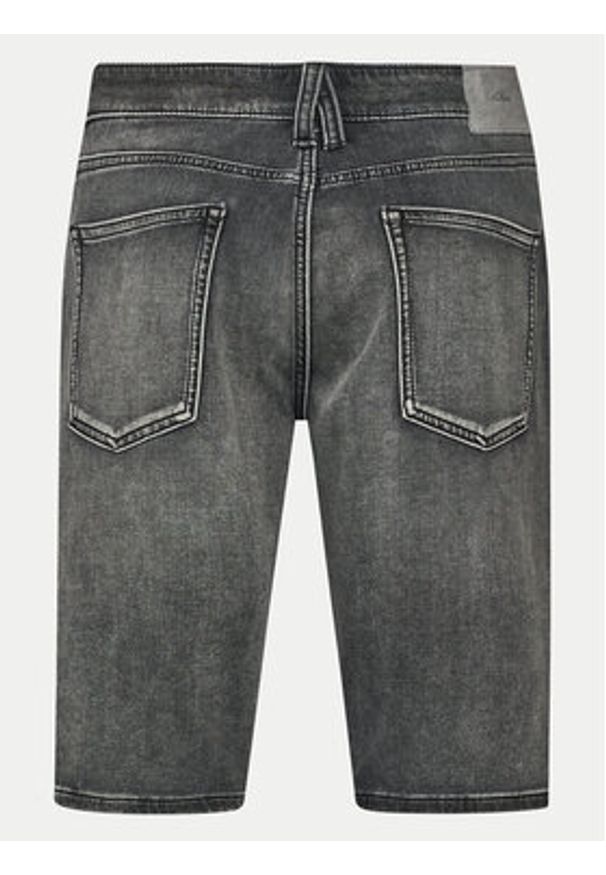 s.Oliver Szorty jeansowe 2142318 Szary Regular Fit. Kolor: szary. Materiał: bawełna