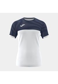 Koszulka tenisowa męska Joma Montreal Short Sleeve T-Shirt. Kolor: biały, wielokolorowy, niebieski. Długość rękawa: krótki rękaw. Długość: krótkie. Wzór: haft. Sport: tenis