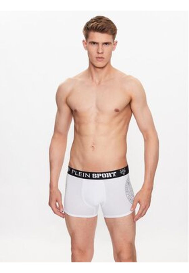 Plein Sport Bokserki PACC MUY0379 STE003N Biały. Kolor: biały. Materiał: bawełna