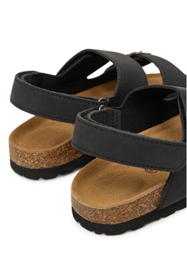 Calvin Klein Sandały Velcro V3X2-83328-0315 S Czarny. Kolor: czarny. Materiał: skóra