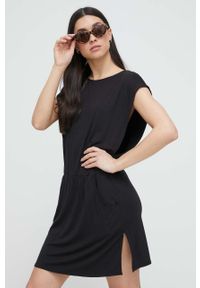 DKNY - Dkny sukienka plażowa kolor czarny. Kolor: czarny. Długość: krótkie #1