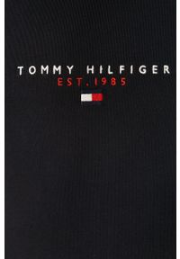 TOMMY HILFIGER - Tommy Hilfiger - Bluza bawełniana. Okazja: na co dzień. Typ kołnierza: bez kaptura. Kolor: niebieski. Materiał: bawełna. Wzór: gładki. Styl: casual #4