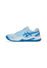 Buty do tenisa damskie Asics Gel Dedicate 8. Zapięcie: sznurówki. Kolor: niebieski. Materiał: materiał, tkanina, syntetyk. Szerokość cholewki: normalna. Sport: tenis #2