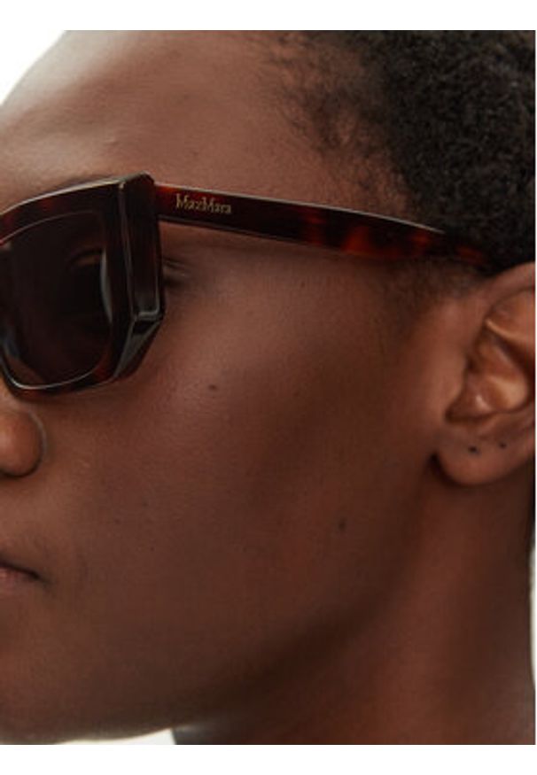 Max Mara Okulary przeciwsłoneczne MM0126 52E Brązowy. Kolor: brązowy