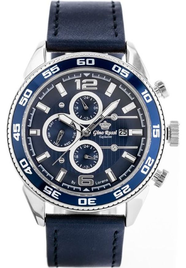 Zegarek Gino Rossi ZEGAREK MĘSKI E7131A - EXCLUSIVE(zg287b) uniwersalny
