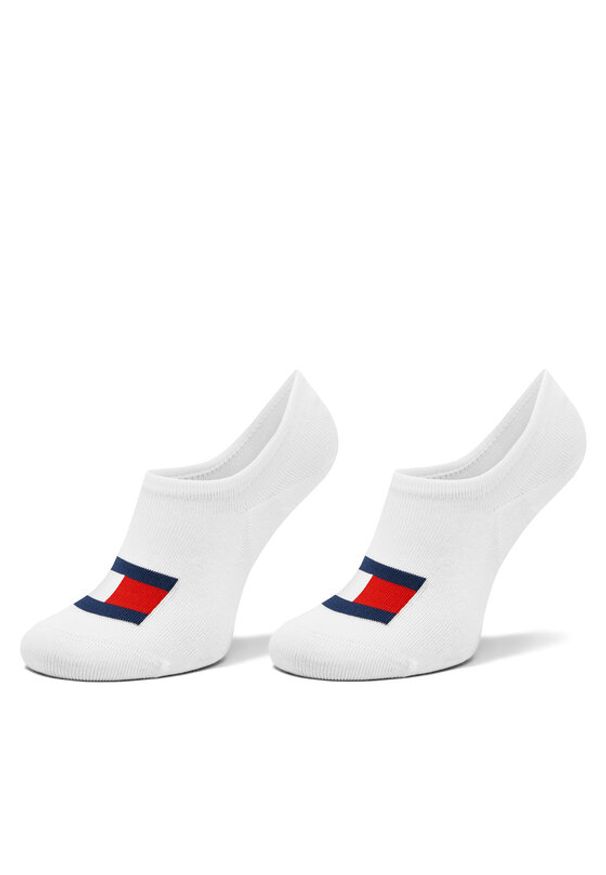 TOMMY HILFIGER - Tommy Hilfiger Skarpety stopki unisex 701228224 Biały. Kolor: biały. Materiał: bawełna