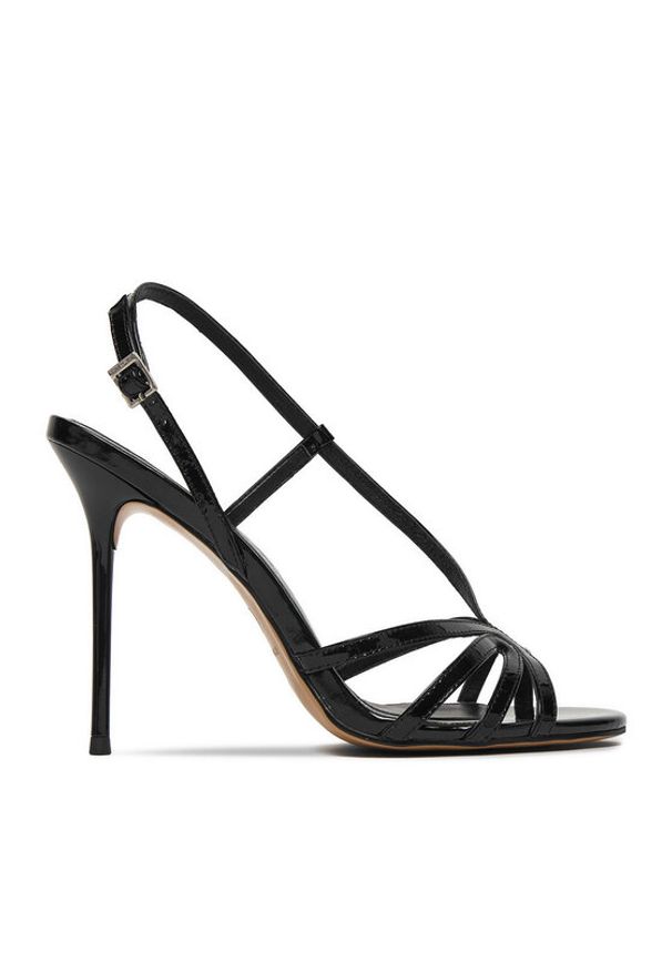 Eva Minge Sandały EO-SELA-LT934-83 Czarny. Kolor: czarny. Materiał: skóra, syntetyk