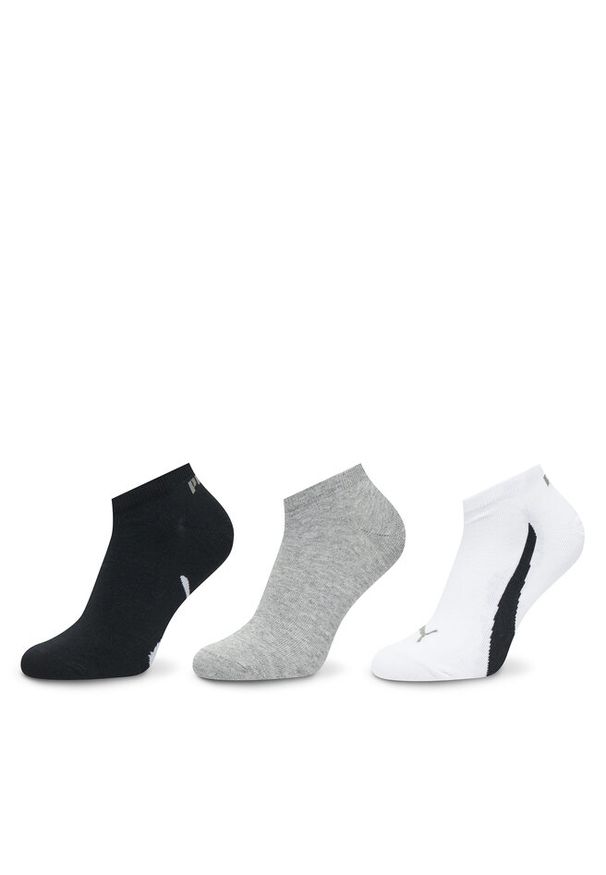 Zestaw 3 par niskich skarpet unisex Puma. Wzór: kolorowy
