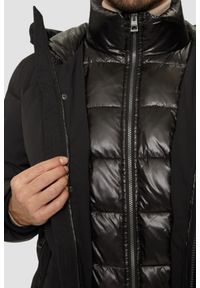 Guess - GUESS Czarna męska kurtka High Collar, Rozmiar L. Kolor: czarny #5