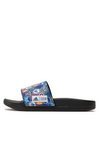 Adidas - adidas Klapki adilette Comfort x Marvel Slides Kids ID5238 Niebieski. Kolor: niebieski. Materiał: skóra. Wzór: motyw z bajki #3