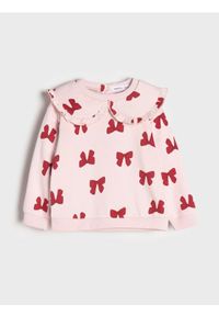 Sinsay - Bluza z kołnierzykiem - begonia. Typ kołnierza: kokarda. Długość rękawa: długi rękaw. Długość: długie #1