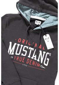 Mustang - BLUZA MUSTANG Printed Hoodie PHANTOM 1009346 4087