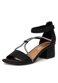 Rieker Sandały 64654-00 Czarny. Kolor: czarny. Materiał: materiał #5