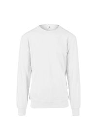 BUILD YOUR BRAND - Bluza Rozpinana Dla Dorosłych Unisex Light Crew Neck. Kolor: biały