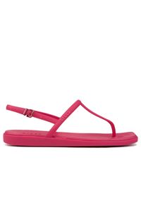 Sandały damskie Crocs MIAMI THONG FLIP. Kolor: czerwony. Styl: sportowy #1