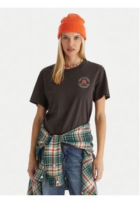 RVCA T-Shirt EVJZT00166 Czarny Regular Fit. Kolor: czarny. Materiał: bawełna #2