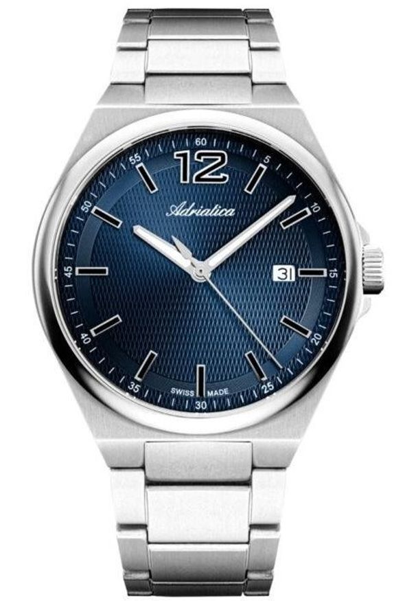 Zegarek męski Adriatica A8346.4155Q srebrny. Kolor: srebrny