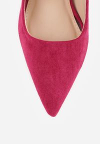 Born2be - Fuksjowe Klasyczne Szpilki VICES z Imitacji Zamszu Telemisa. Okazja: do pracy, na co dzień, na spotkanie biznesowe. Kolor: różowy. Materiał: zamsz. Obcas: na szpilce. Styl: klasyczny #6