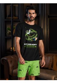 Sinsay - Piżama dwuczęściowa Rick and Morty - czarny. Kolor: czarny. Długość: krótkie. Wzór: nadruk #1