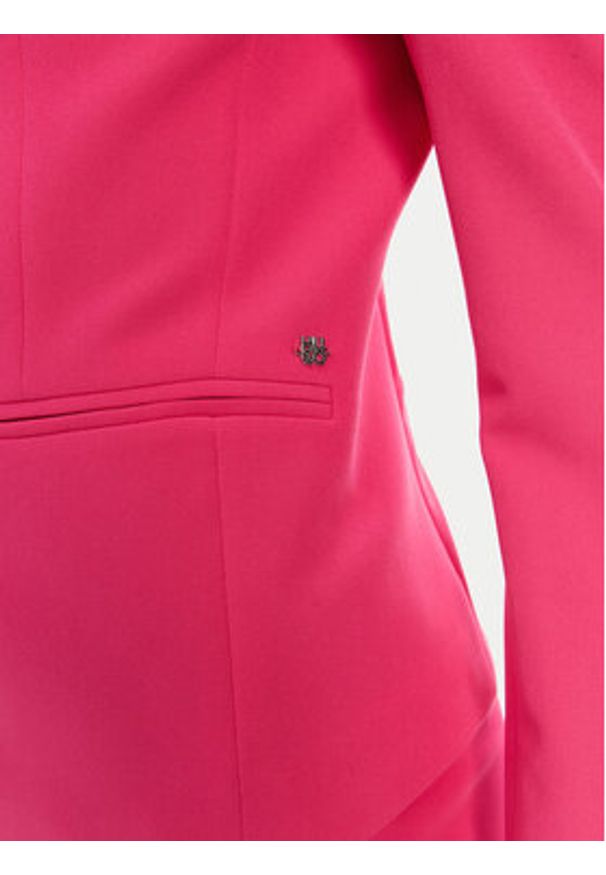 Hugo - HUGO Marynarka Agonia-1 50539976 Różowy Slim Fit. Kolor: różowy. Materiał: syntetyk
