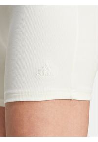 Adidas - adidas Szorty sportowe Lounge IY6740 Biały Slim Fit. Kolor: biały. Materiał: bawełna, wiskoza #5