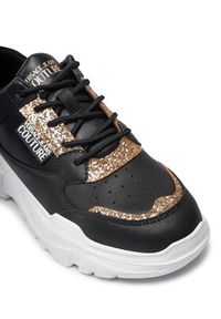 Versace Jeans Couture Sneakersy Speedtrack 77VA3SC2 Czarny. Kolor: czarny. Materiał: skóra