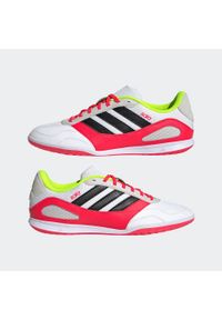 Adidas - Buty do piłki nożnej halowej ADIDAS Super Sala Futsal. Kolor: biały. Materiał: kauczuk, syntetyk. Szerokość cholewki: normalna